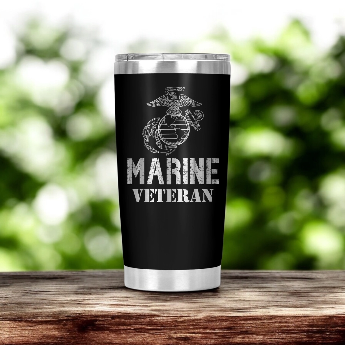 Marine Corps Veteran Engraved Tumbler (20oz)