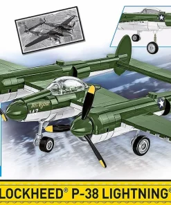 Alternative view of COBI Lockheed P-38 Lightning #5882 Block Set