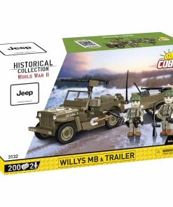 COBI Willys MB & Trailer #3132 Block Set