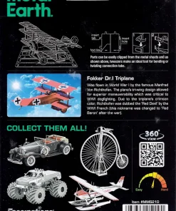 Metal Earth Fokker Dr.I Triplane | 3D Metal Model Kit - Image 3