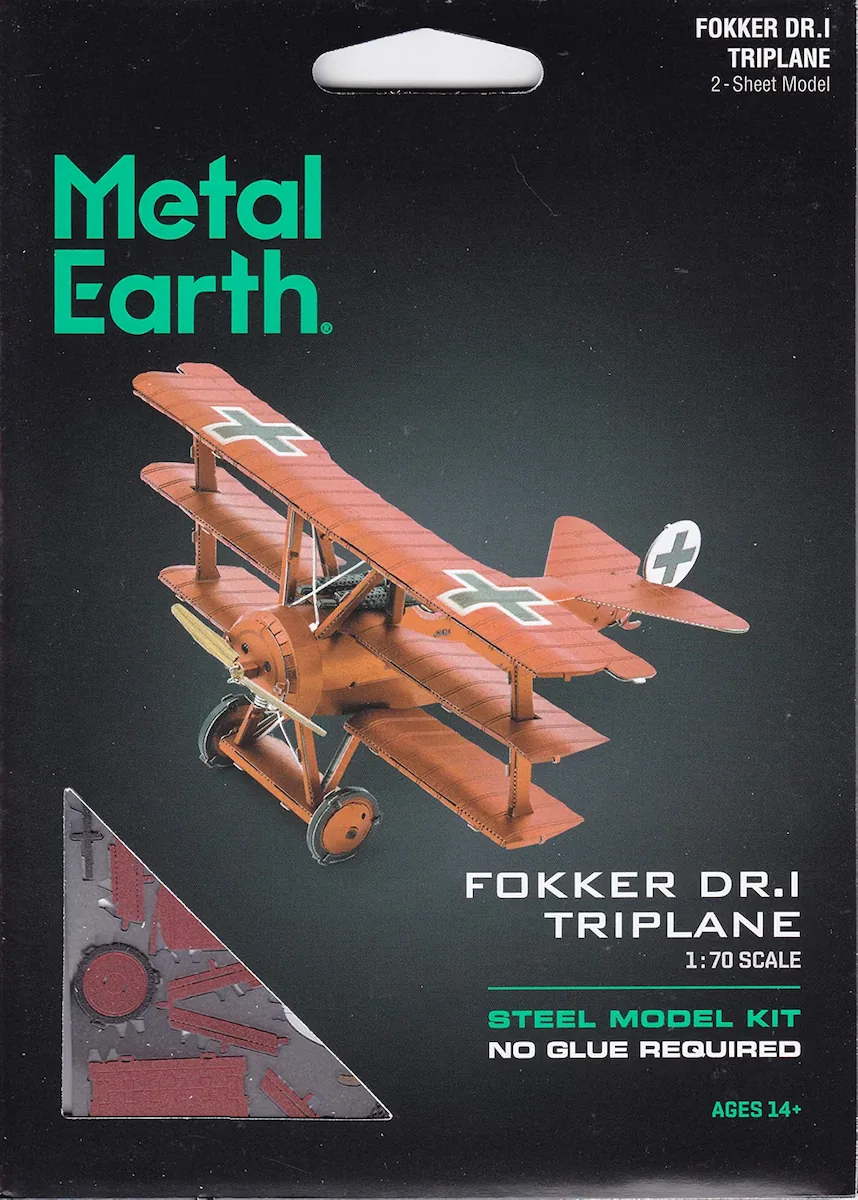 Metal Earth Fokker Dr.I Triplane | 3D Metal Model Kit - Image 2