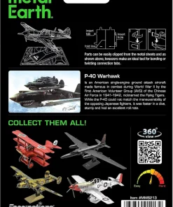 Metal Earth P-40 Warhawk | 3D Metal Model Kit - Image 3