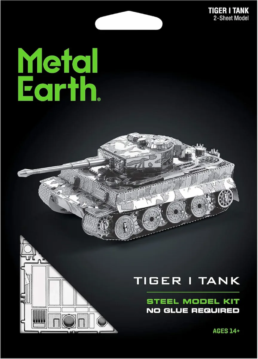 Metal Earth Tiger I Tank | 3D Metal Model Kit - Image 2