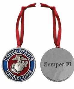US Marine Corps Pewter Ornament
