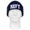 Navy Rothco knit watch cap with NAVY embroidered in white
